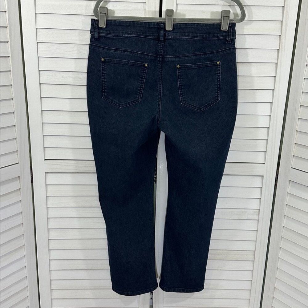 Chico's Platinum Ankle Jeans Size 1.5 (10) Dark Wash - Picture 7 of 15